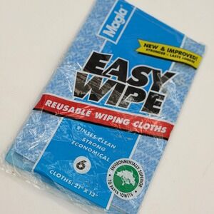 Vintage Magla Easy Wipe Reusable Wiping Cloths (6 Pack, 1995) – Made in USA